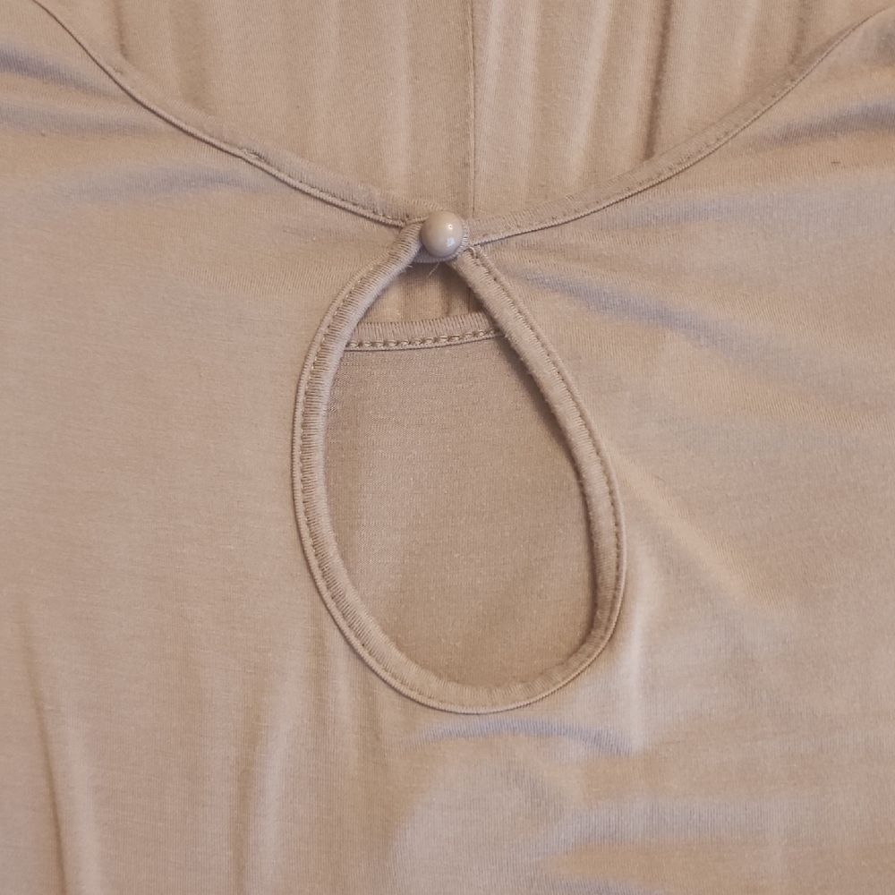 Annabelle Soft Beige Flare Jumpsuit - Picture 3 of 3
